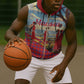 Maasai Adumu Dance Sleeveless Zip Hoodie Shuka Pattern - Kenya Safari - African Pride