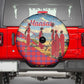 Maasai Adumu Dance Spare Tire Cover Shuka Pattern - Kenya Safari