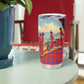 Maasai Adumu Dance Tumbler Cup Shuka Pattern - Kenya Safari