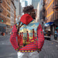Maasai Adumu Dance Zip Hoodie Shuka Pattern - Kenya Safari