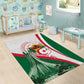 Algeria Independence Day Area Rug Coat Of Arms With Maqam Echahid