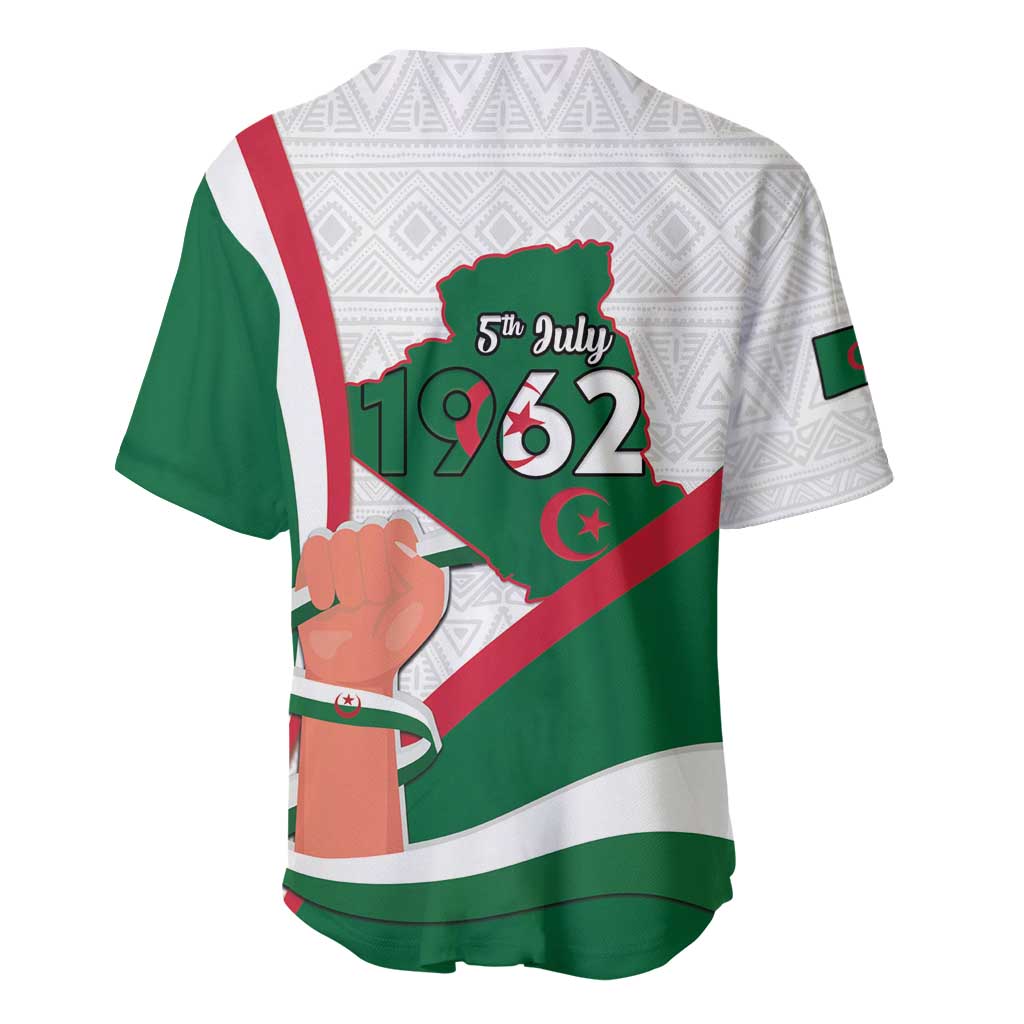 Algeria Independence Day Baseball Jersey Coat Of Arms With Maqam Echahid