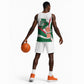 Algeria Independence Day Basketball Jersey Coat Of Arms With Maqam Echahid - African Pride