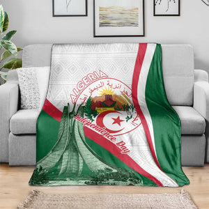 Algeria Independence Day Blanket Coat Of Arms With Maqam Echahid