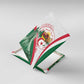 Algeria Independence Day Canvas Wall Art Coat Of Arms With Maqam Echahid