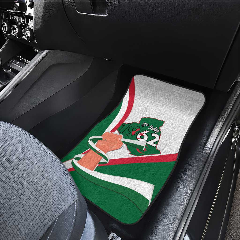 Algeria Independence Day Car Mats Coat Of Arms With Maqam Echahid