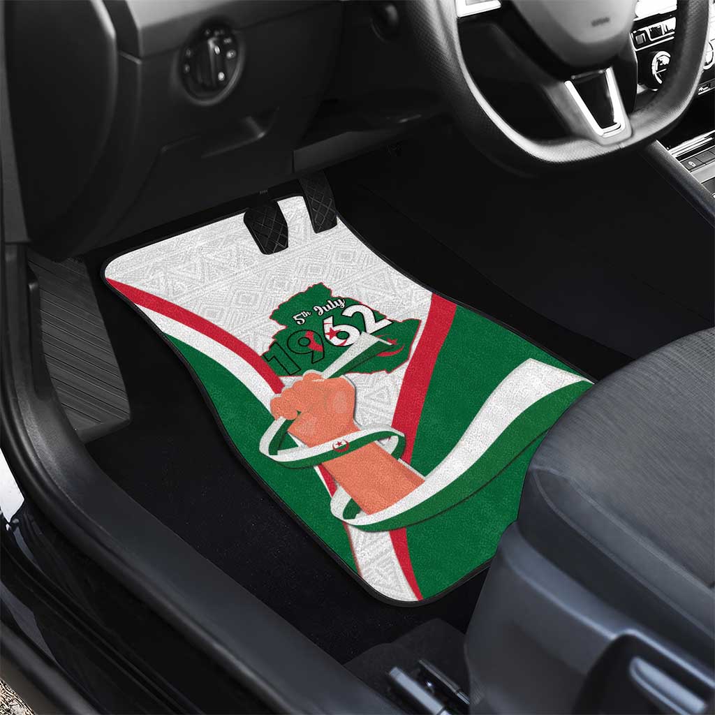 Algeria Independence Day Car Mats Coat Of Arms With Maqam Echahid