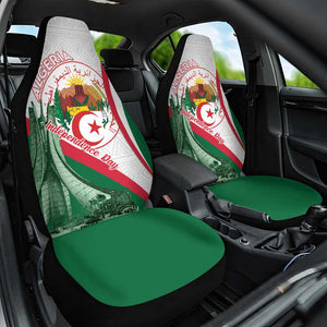Algeria Independence Day Car Seat Cover Coat Of Arms With Maqam Echahid