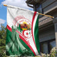 Algeria Independence Day Garden Flag Coat Of Arms With Maqam Echahid