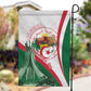 Algeria Independence Day Garden Flag Coat Of Arms With Maqam Echahid