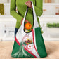Algeria Independence Day Grocery Bag Coat Of Arms With Maqam Echahid