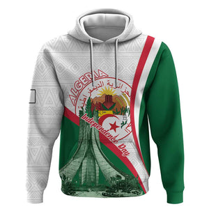 Algeria Independence Day Hoodie Coat Of Arms With Maqam Echahid