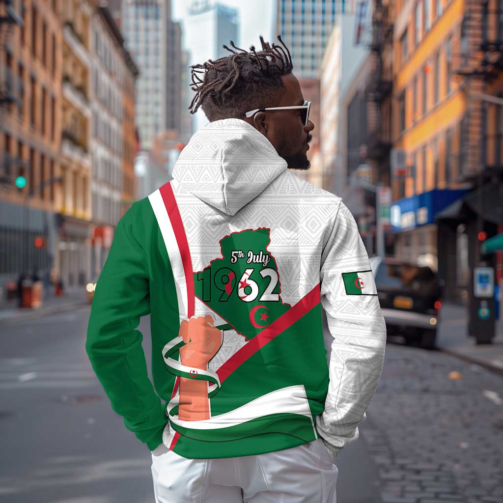 Algeria Independence Day Hoodie Coat Of Arms With Maqam Echahid