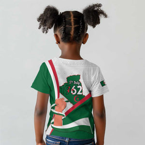 Algeria Independence Day Kid T shirt Coat Of Arms With Maqam Echahid
