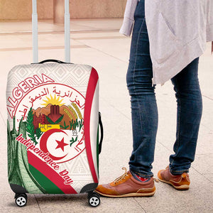Algeria Independence Day Luggage Cover Coat Of Arms With Maqam Echahid