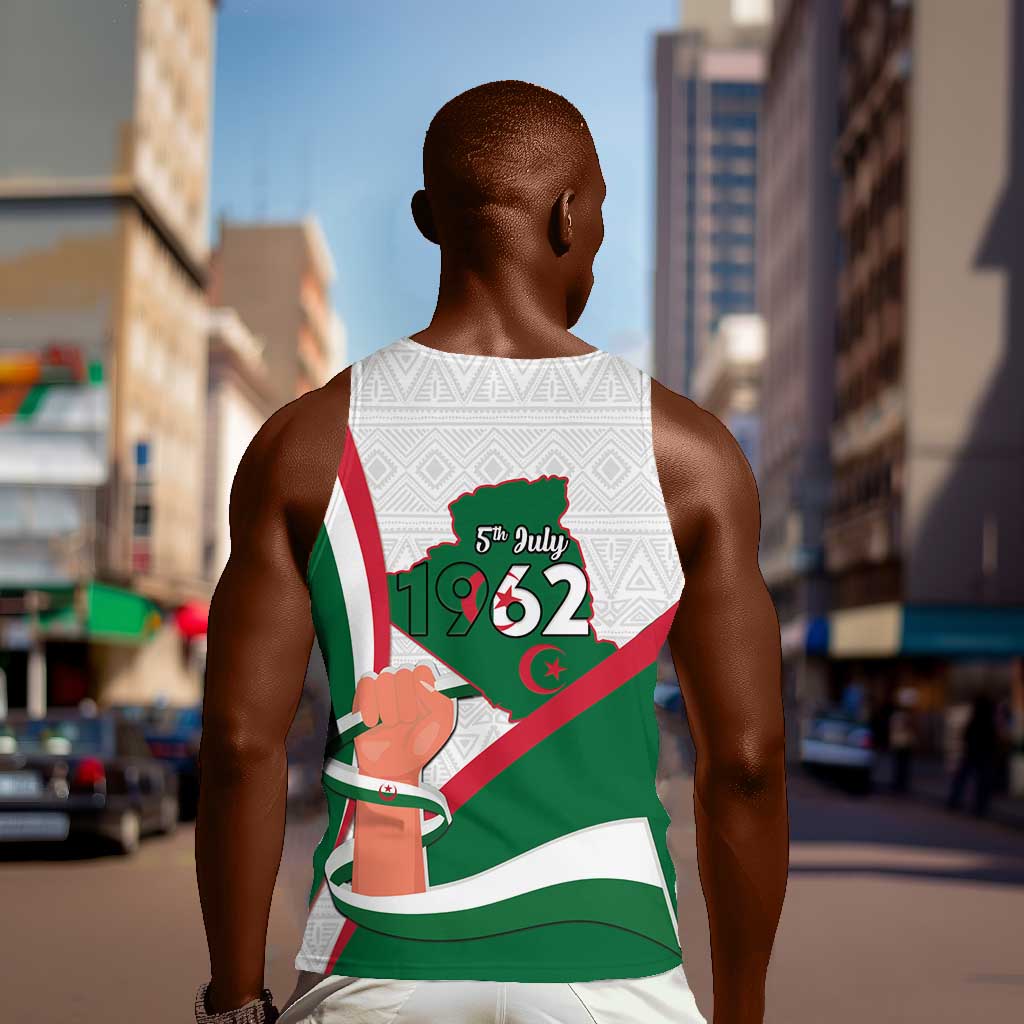 Algeria Independence Day Men Tank Top Coat Of Arms With Maqam Echahid