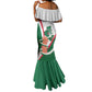Algeria Independence Day Mermaid Dress Coat Of Arms With Maqam Echahid