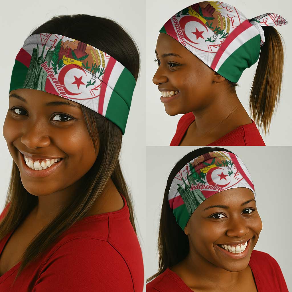 Algeria Independence Day Neck Gaiter Coat Of Arms Maqam Echahid LT15