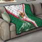 Algeria Independence Day Quilt Coat Of Arms With Maqam Echahid