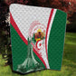 Algeria Independence Day Quilt Coat Of Arms With Maqam Echahid