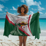 Algeria Independence Day Sarong Coat Of Arms With Maqam Echahid
