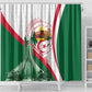 Algeria Independence Day Shower Curtain Coat Of Arms With Maqam Echahid