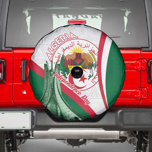 Algeria Independence Day Spare Tire Cover Coat Of Arms With Maqam Echahid