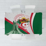 Algeria Independence Day Tablecloth Coat Of Arms With Maqam Echahid