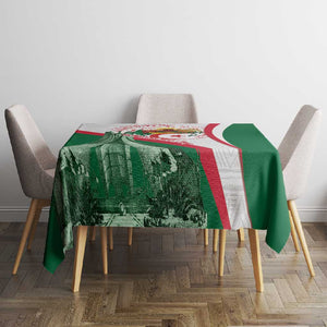 Algeria Independence Day Tablecloth Coat Of Arms With Maqam Echahid