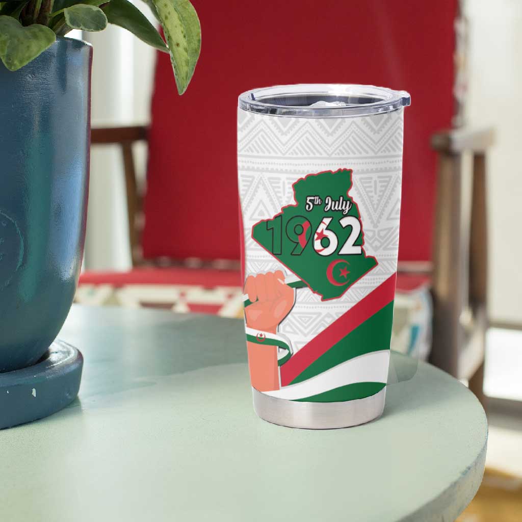 Algeria Independence Day Tumbler Cup Coat Of Arms With Maqam Echahid