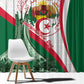 Algeria Independence Day Window Curtain Coat Of Arms With Maqam Echahid