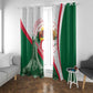Algeria Independence Day Window Curtain Coat Of Arms With Maqam Echahid