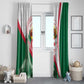 Algeria Independence Day Window Curtain Coat Of Arms With Maqam Echahid