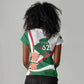 Algeria Independence Day Women V-Neck T-Shirt Coat Of Arms With Maqam Echahid