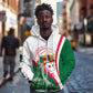 Algeria Independence Day Zip Hoodie Coat Of Arms With Maqam Echahid