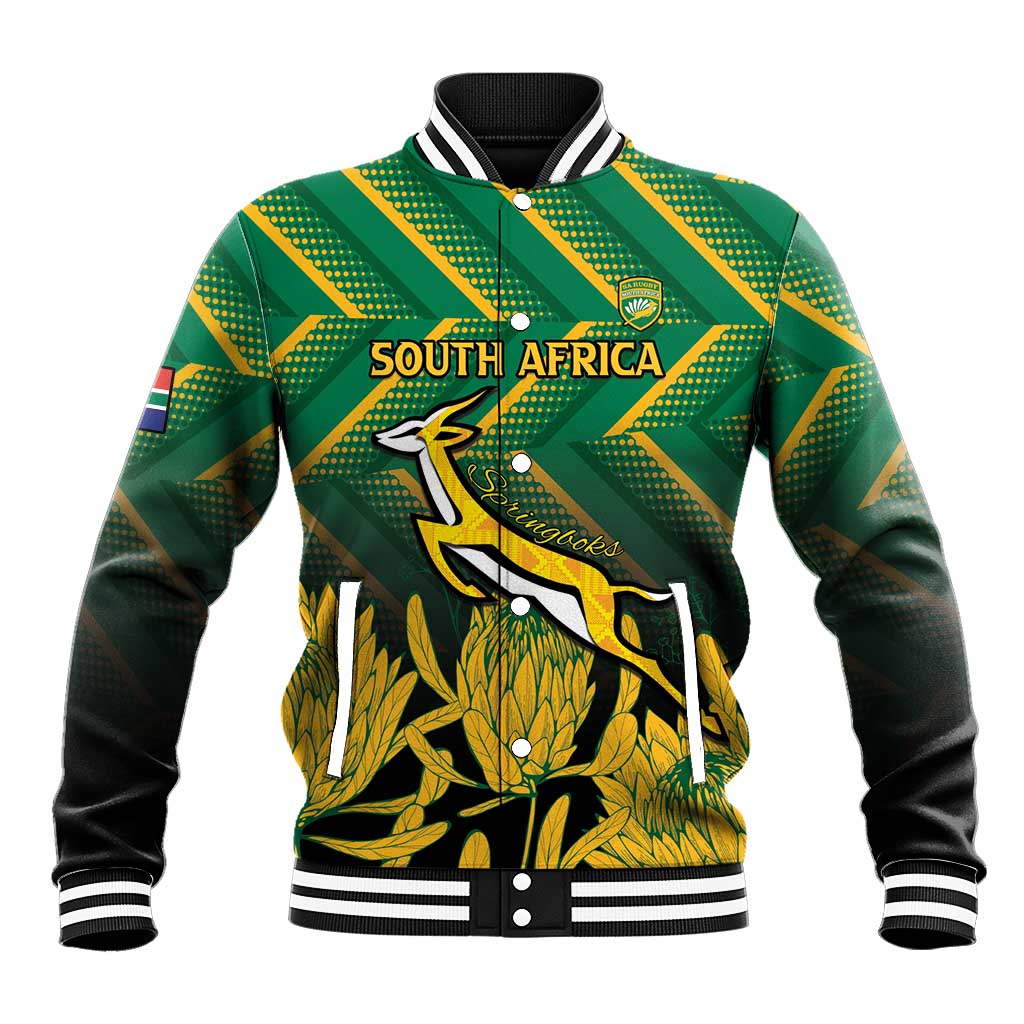 South Africa Rugby Custom Baseball Jacket Go Springboks Go