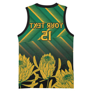 South Africa Rugby Custom Basketball Jersey Go Springboks Go - African Pride