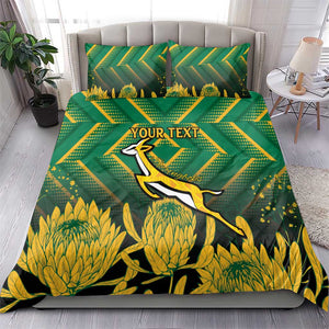 South Africa Rugby Custom Bedding Set Go Springboks Go