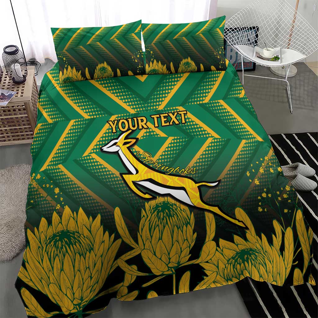 South Africa Rugby Custom Bedding Set Go Springboks Go