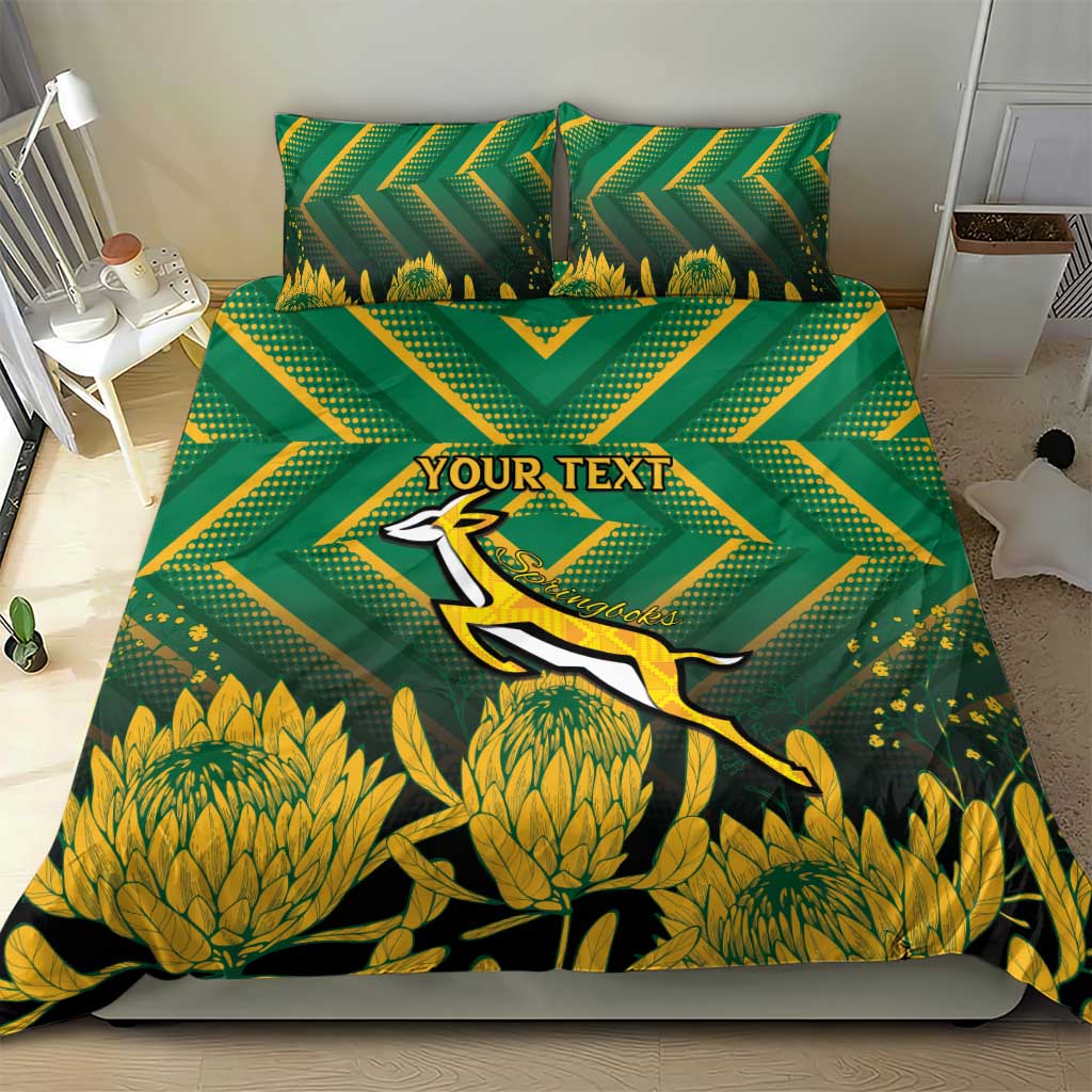 South Africa Rugby Custom Bedding Set Go Springboks Go