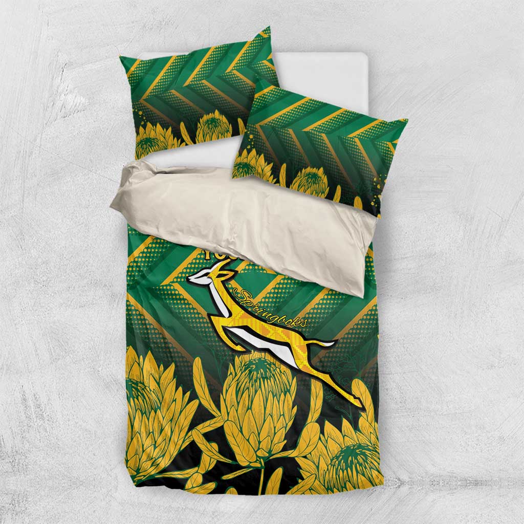 South Africa Rugby Custom Bedding Set Go Springboks Go