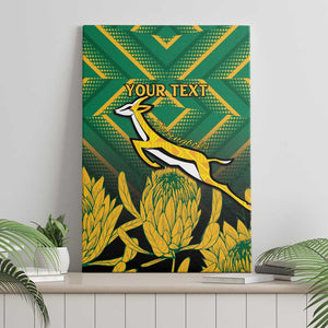 South Africa Rugby Custom Canvas Wall Art Go Springboks Go