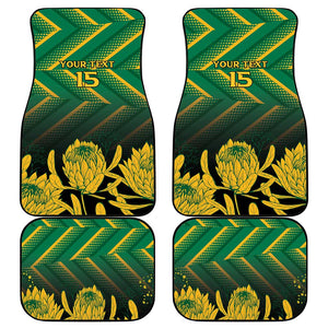 South Africa Rugby Custom Car Mats Go Springboks Go