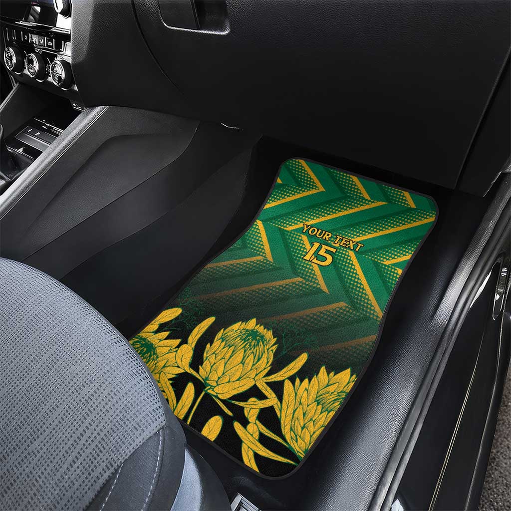 South Africa Rugby Custom Car Mats Go Springboks Go