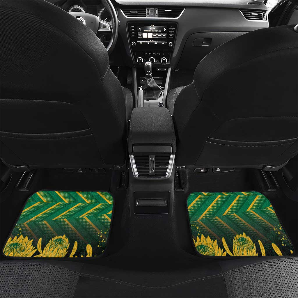 South Africa Rugby Custom Car Mats Go Springboks Go