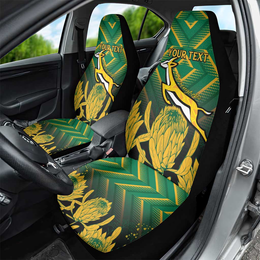 South Africa Rugby Custom Car Seat Cover Go Springboks Go