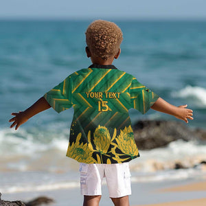 South Africa Rugby Custom Kid Hawaiian Shirt Go Springboks Go