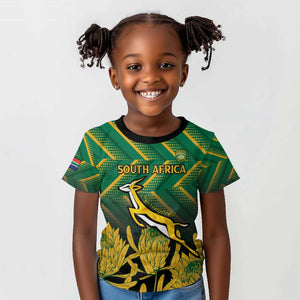 South Africa Rugby Custom Kid T shirt Go Springboks Go