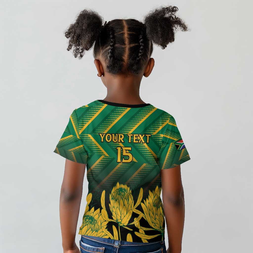 South Africa Rugby Custom Kid T shirt Go Springboks Go