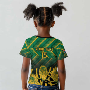 South Africa Rugby Custom Kid T shirt Go Springboks Go